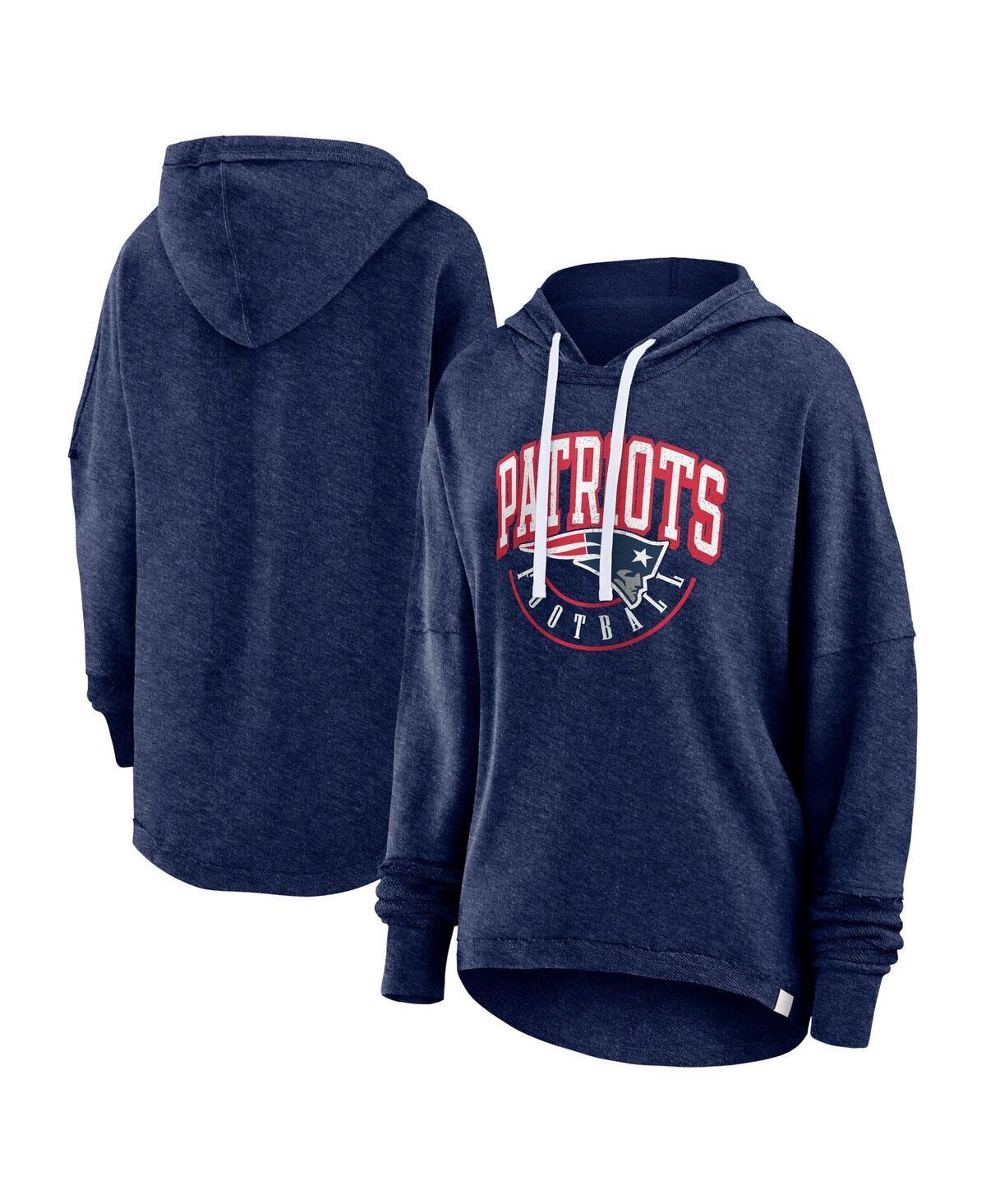 Womens Fanatics Branded Heather Boston Red Sox Luxe Pullover Hoodie Blue Product Image