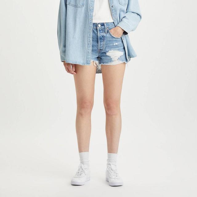 Levis Womens High-Rise Original Jean Shorts - Quiet Riot 34 Product Image