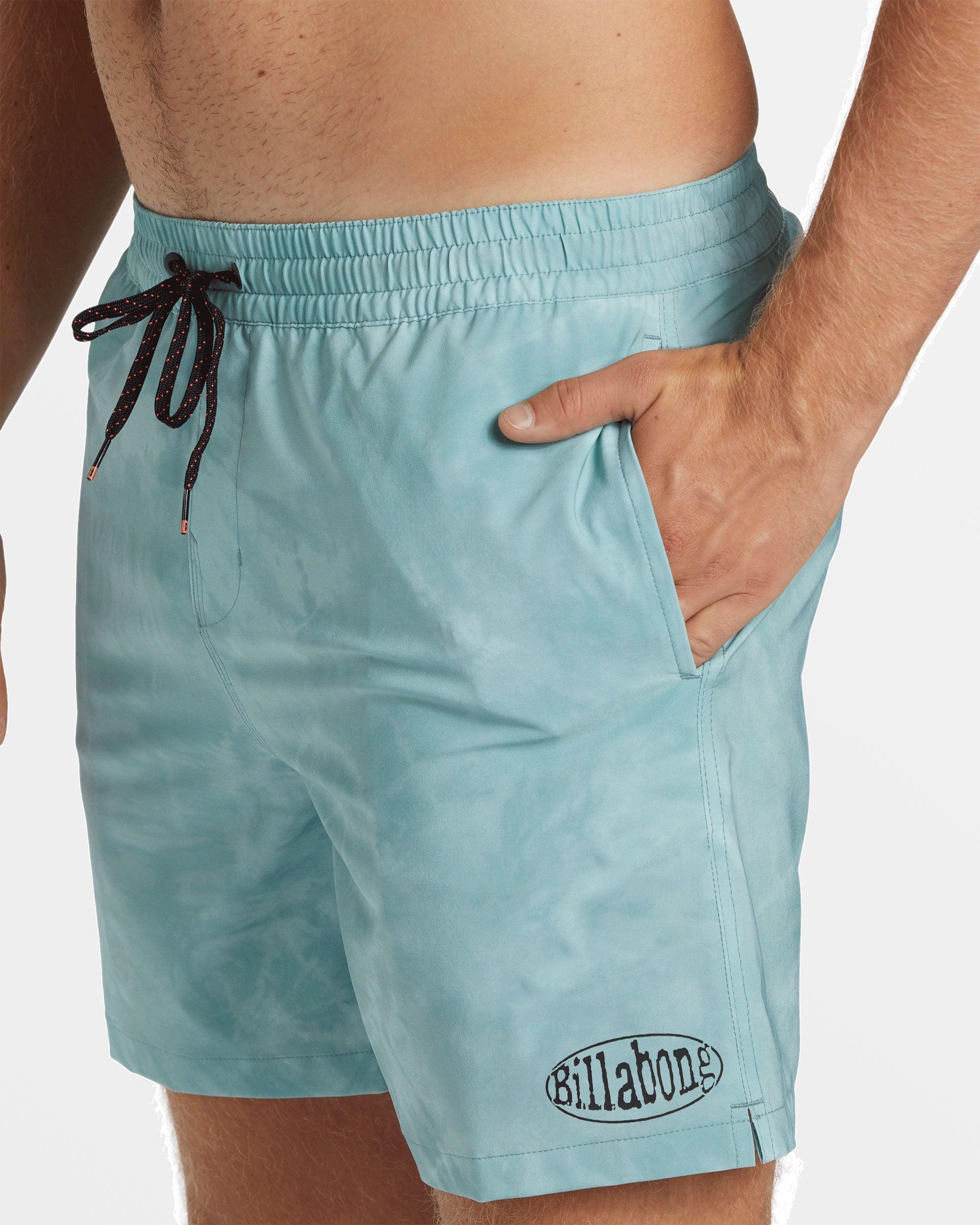 D Bah Layback 17" Swim Trunks - Dusty Teal Male Product Image