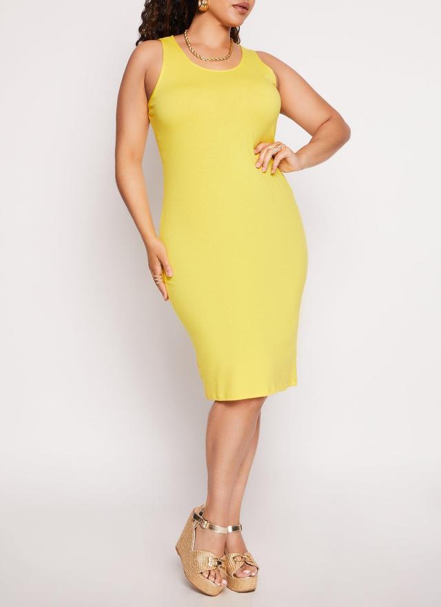 Womens Plus Size Basic Tank Dress Product Image