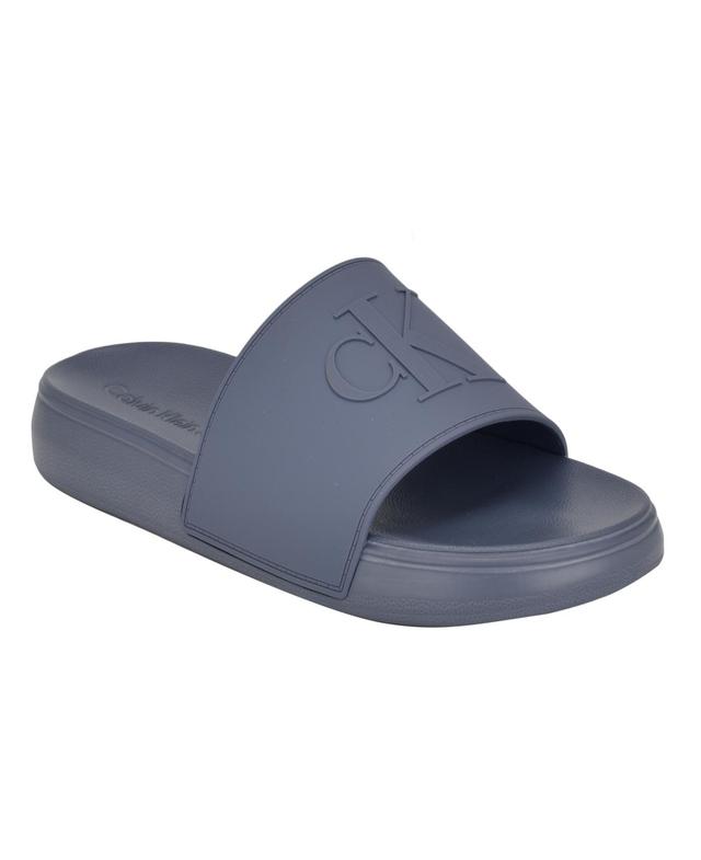 Calvin Klein Mens Wiston Pool Slip-On Flat Slides Product Image