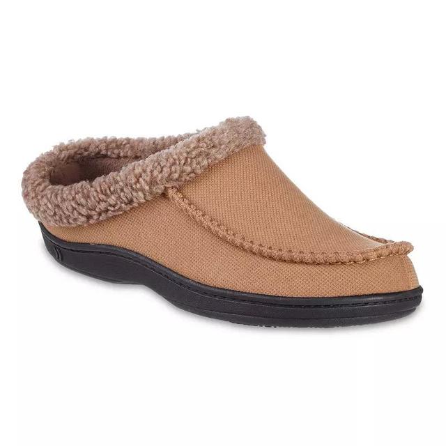 Mens isotoner Lewis Recycled Fleece Lining Memory Foam Clog Slippers Product Image