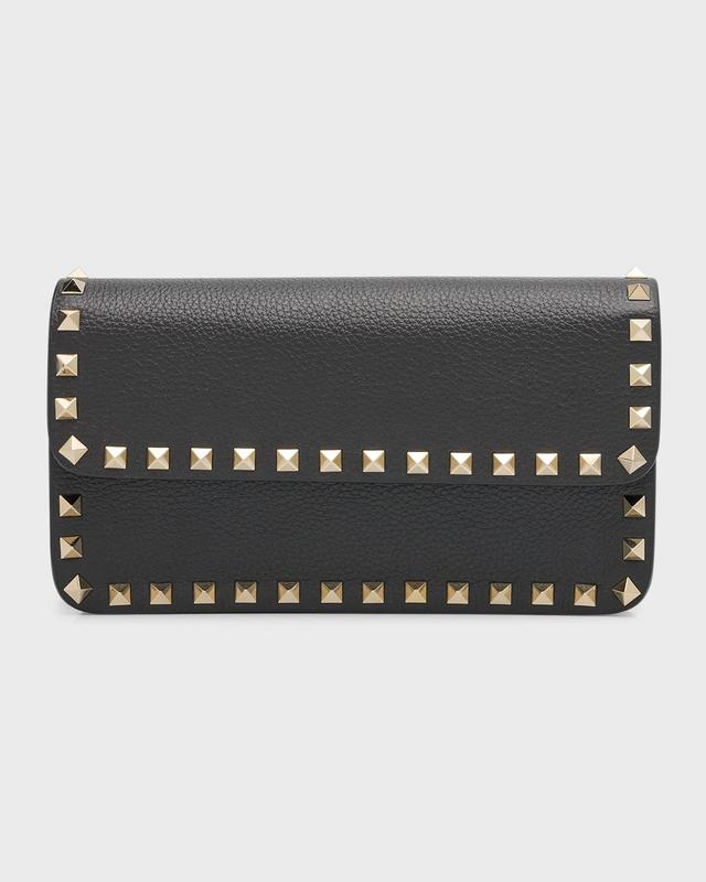 Valentino Garavani Rockstud Leather Wallet on a Chain Product Image