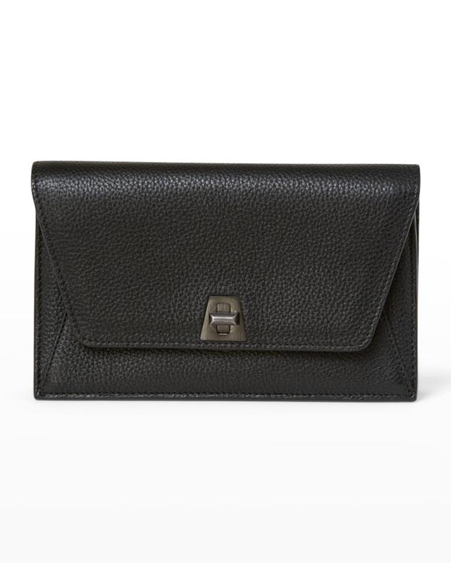 Womens Mini Anouk Envelope Leather Crossbody Bag Product Image