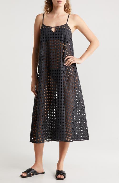 Womens Annika Eyelet Cotton Cover-Up Dress Product Image