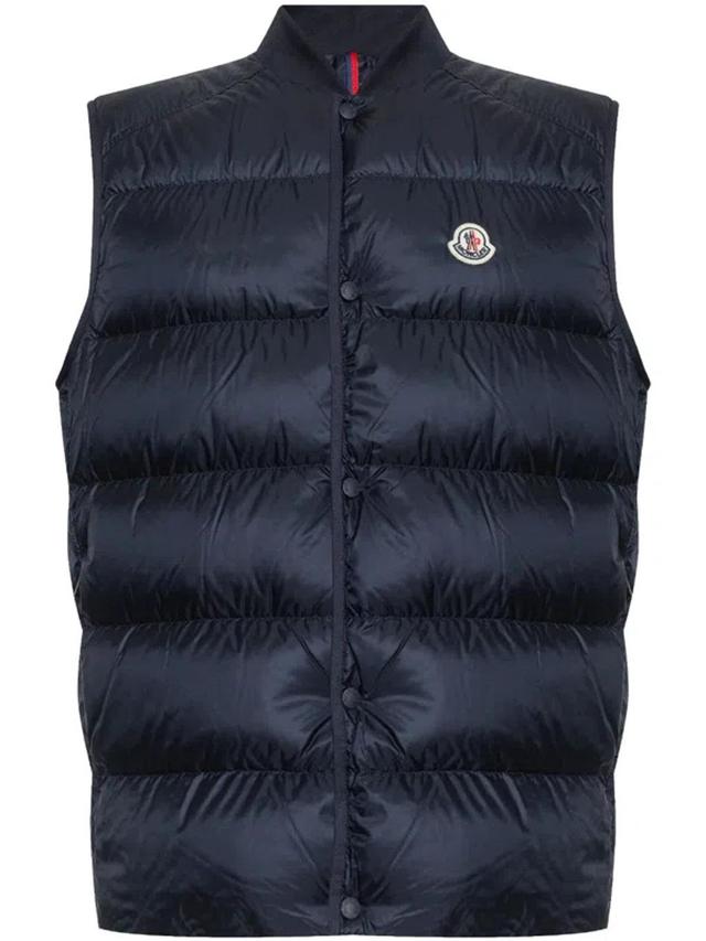 MONCLER Serot Nylon Down Vest In Navy Product Image