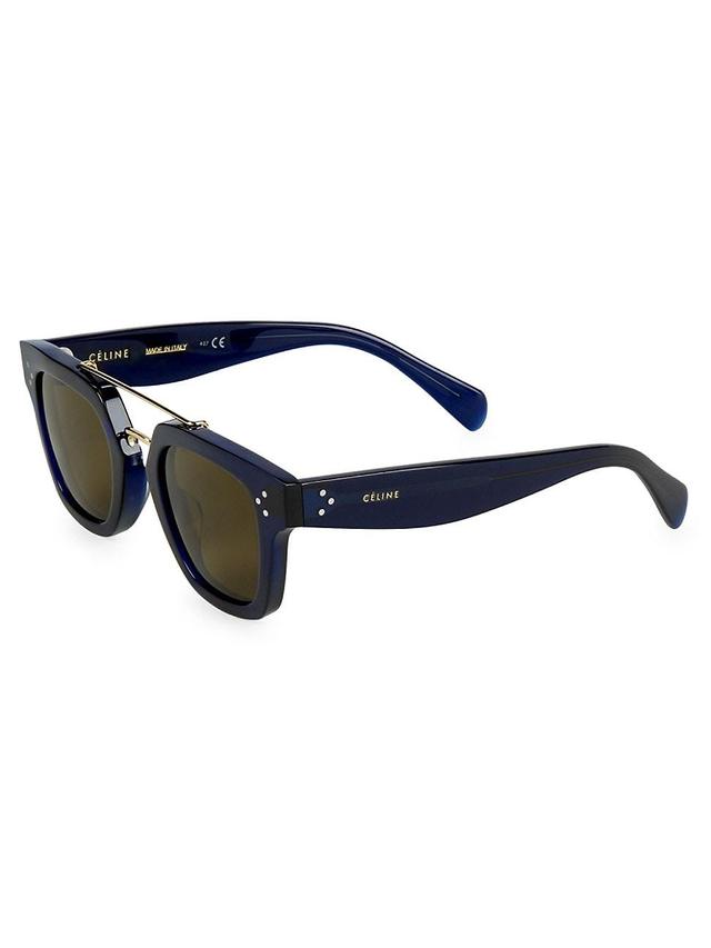 Mens 47MM Plastic Square Sunglasses Product Image