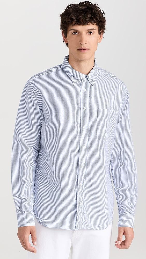 Gitman Vintage Striped Linen Button Down | Shopbop Product Image