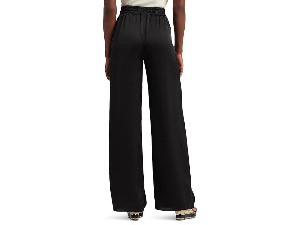 LAUREN Ralph Lauren Satin Charmeuse Wide-Leg Pants Women's Casual Pants Product Image