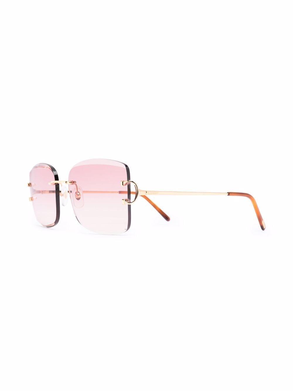 square-frame gradient sunglasses Product Image