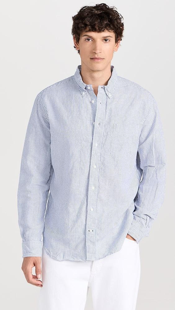 Gitman Vintage Striped Linen Button Down | Shopbop Product Image