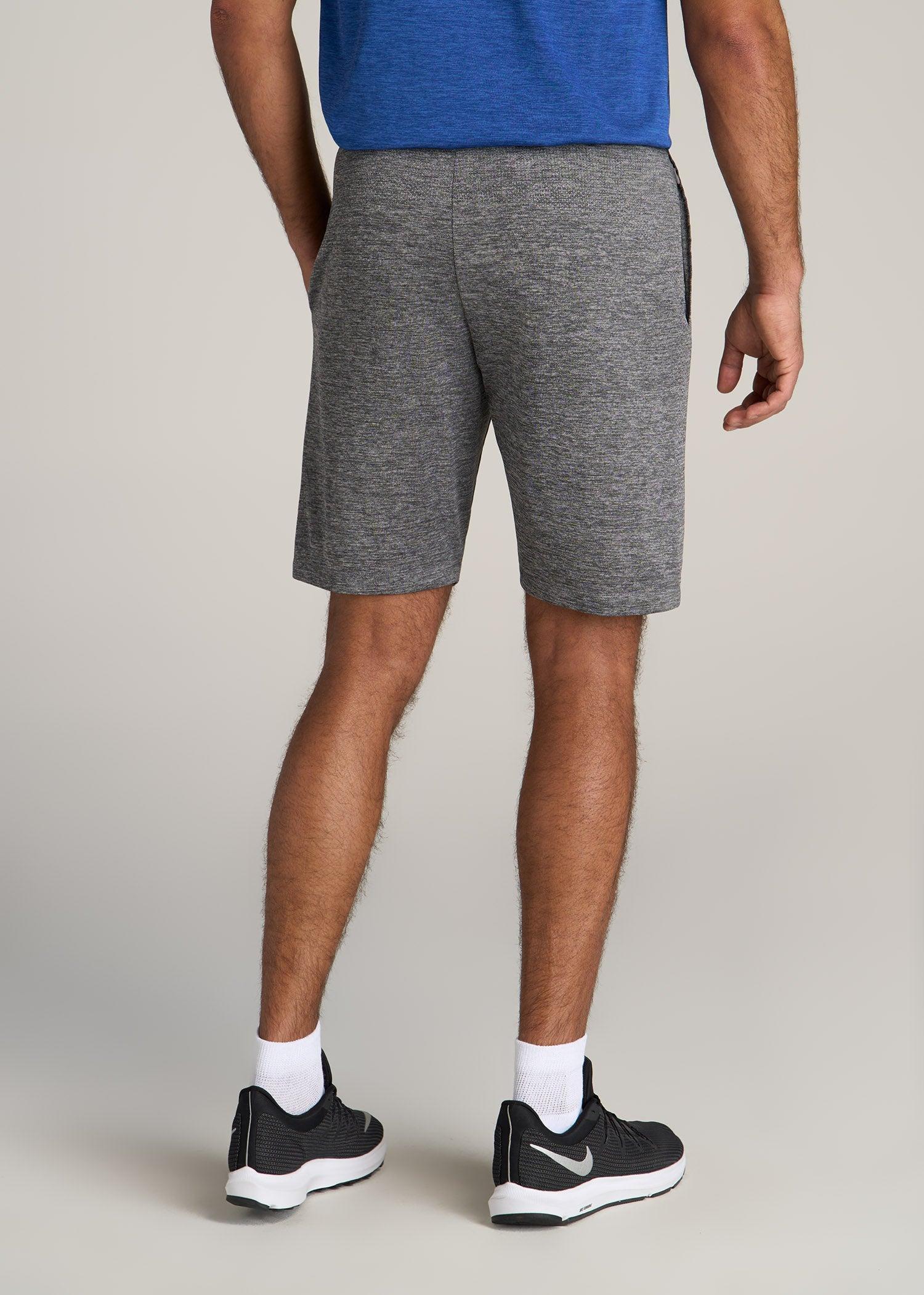 A.T. Performance Engineered Athletic Shorts for Tall Men in Grey Mix Male Product Image