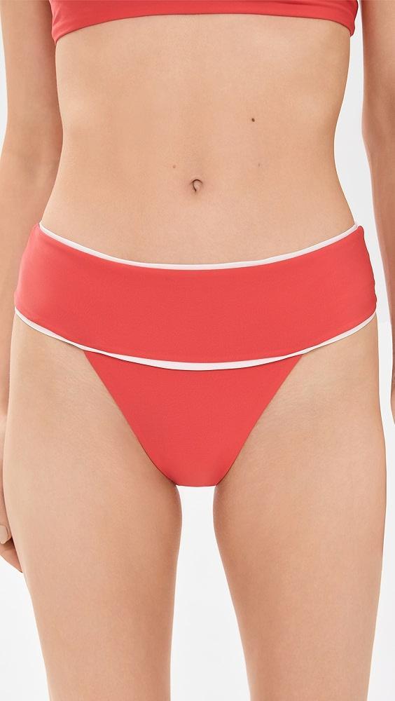 PQ Swim Banded High Waist Bikini Bottoms | Shopbop Product Image