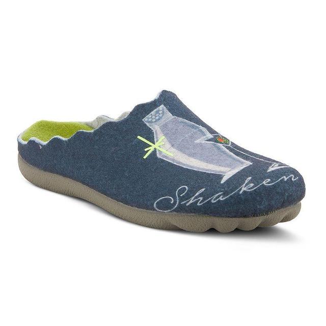 Flexus by Spring Step Womens Cocktail Slippers Blue Product Image