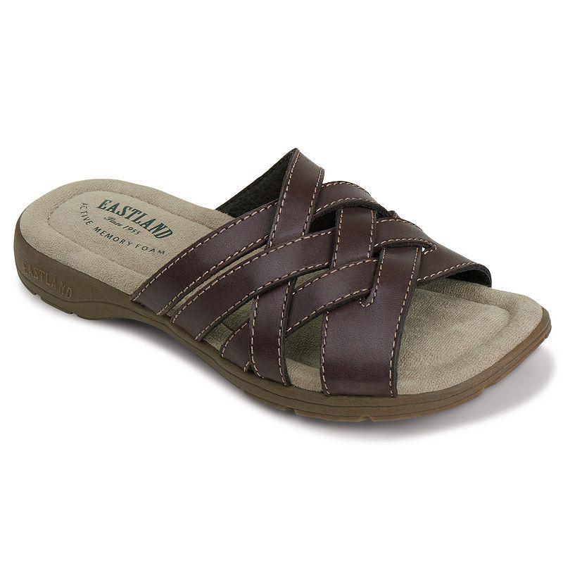 Eastland Womens Hazel Slide Sandal -NAVY NUBUC Product Image