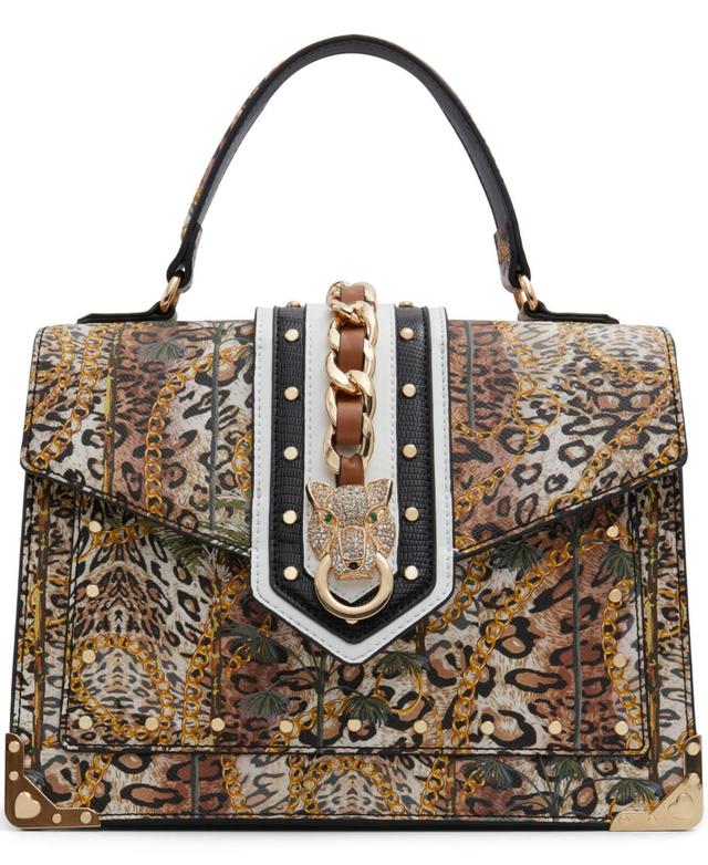 ALDO Barob Leopard Top Handle Satchel Crossbody Bag Product Image