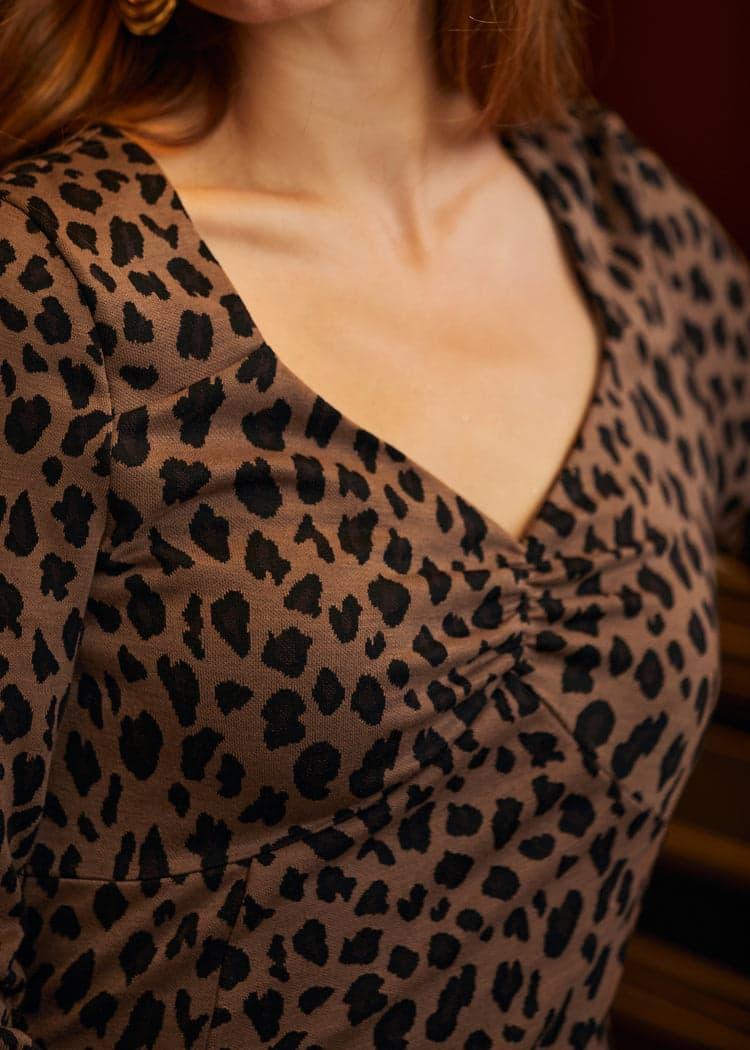 Leopard Hi-Low Empress Dress Product Image