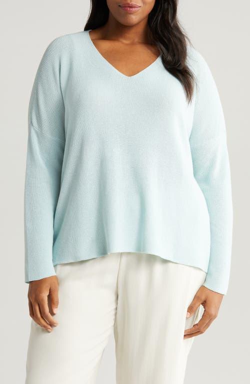 Eileen Fisher Organic Cotton V-Neck Sweater Product Image