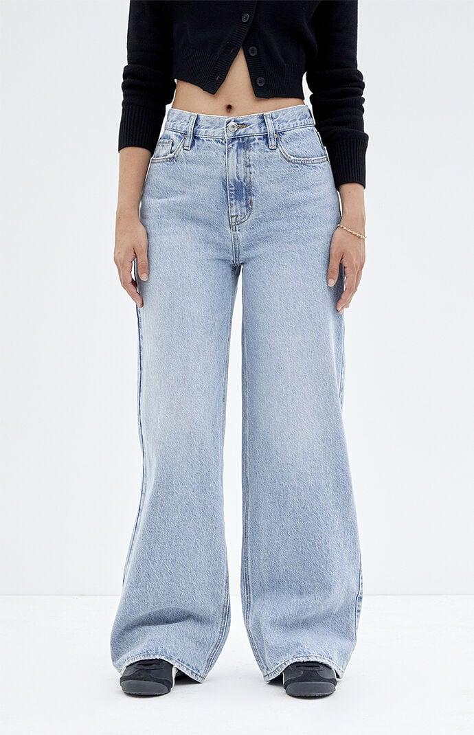 Women's Cali Light Indigo Baggy Boyfriend Jeans Product Image