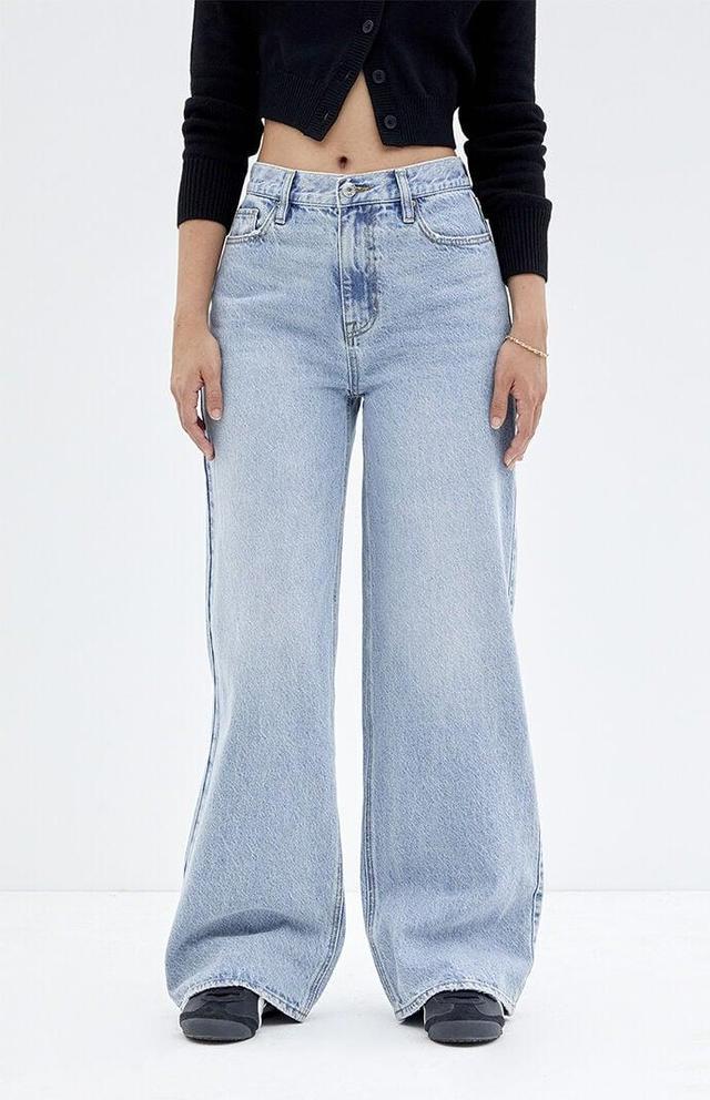 Women's Cali Light Indigo Baggy Boyfriend Jeans Product Image