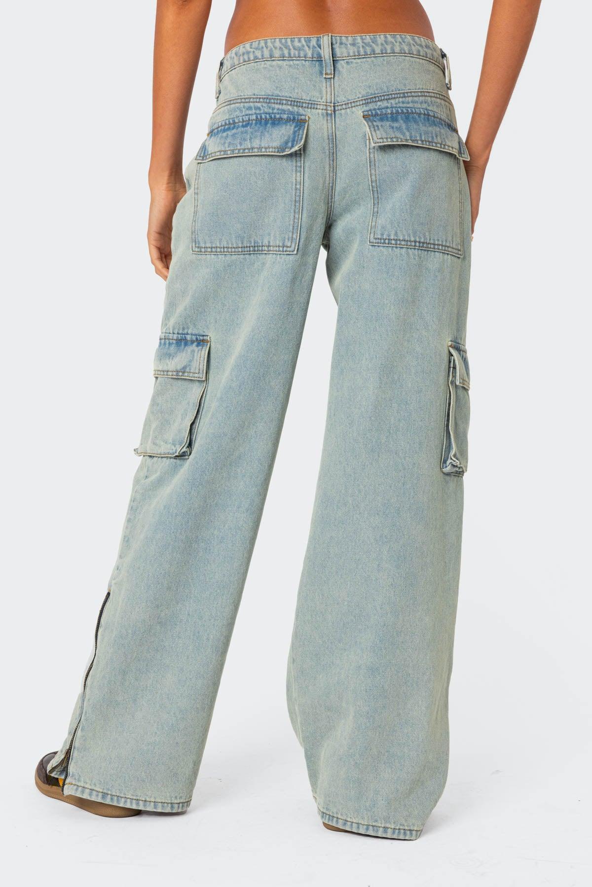 Andi Low Rise Cargo Jeans Product Image