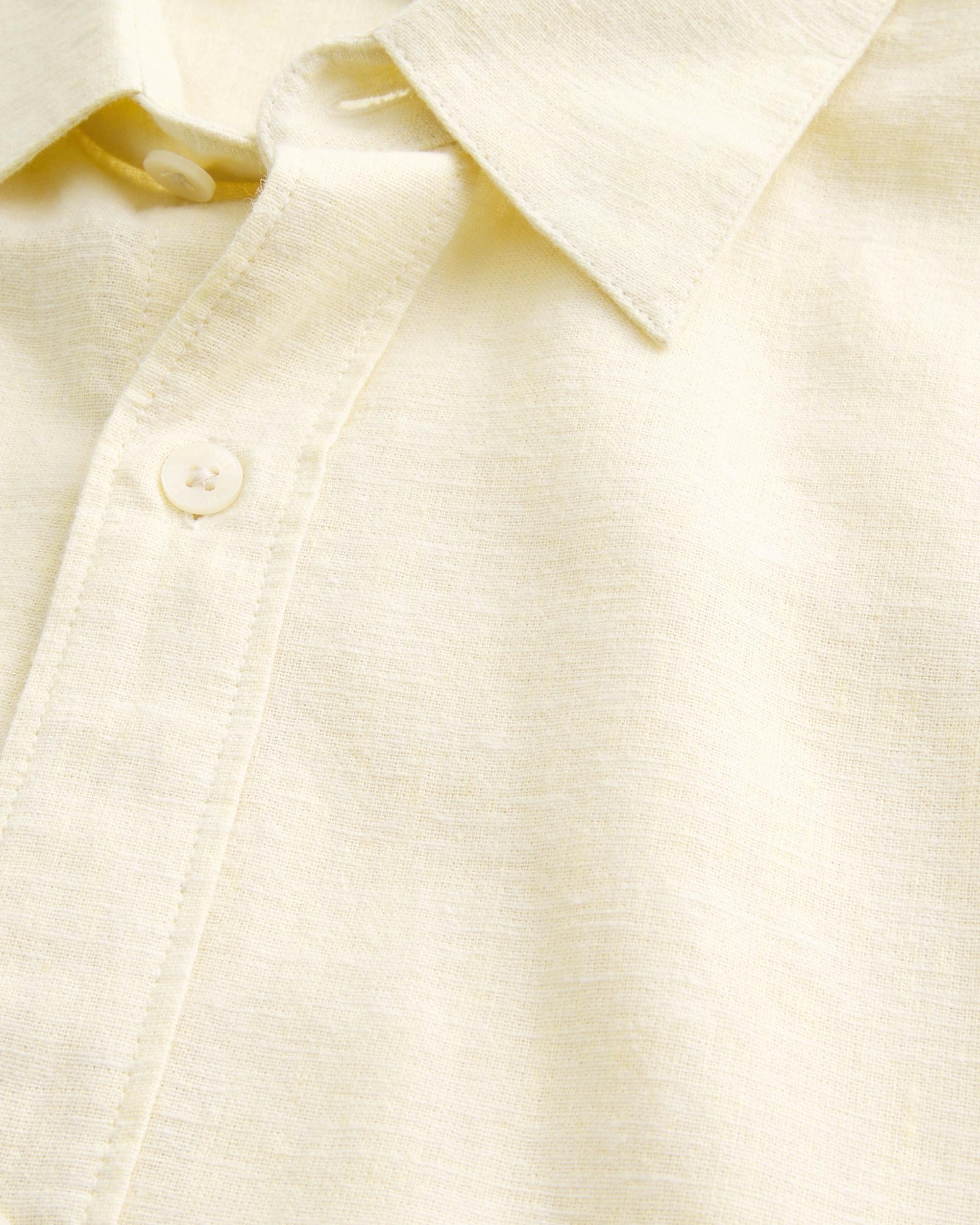 Linen-Blend Button-Through Shirt Product Image