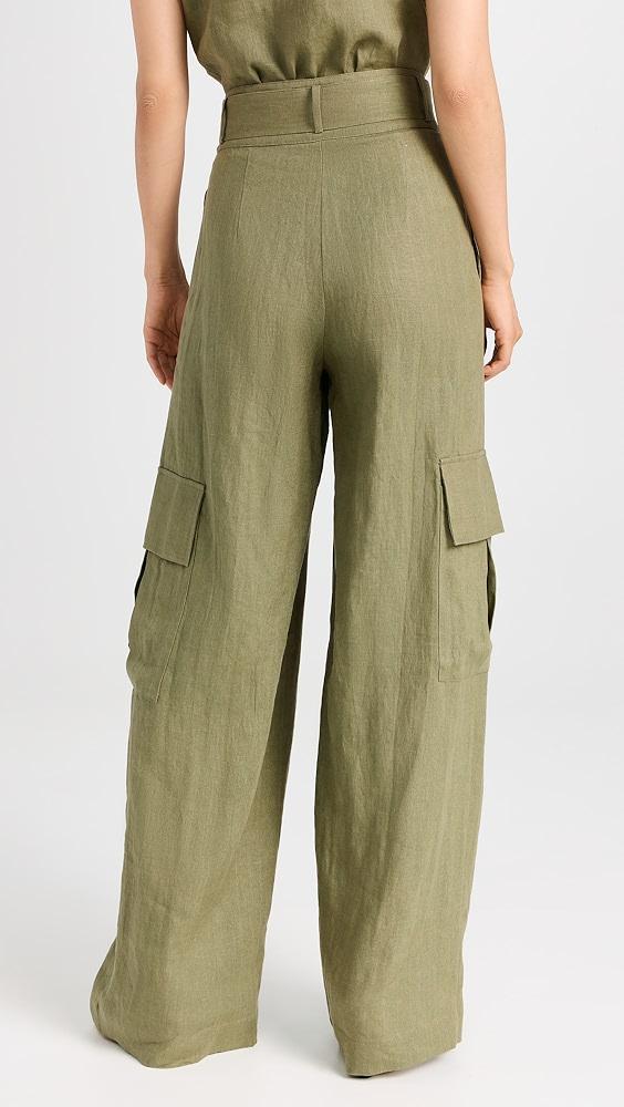 HEVRON Maggie Linen Pants | Shopbop Product Image