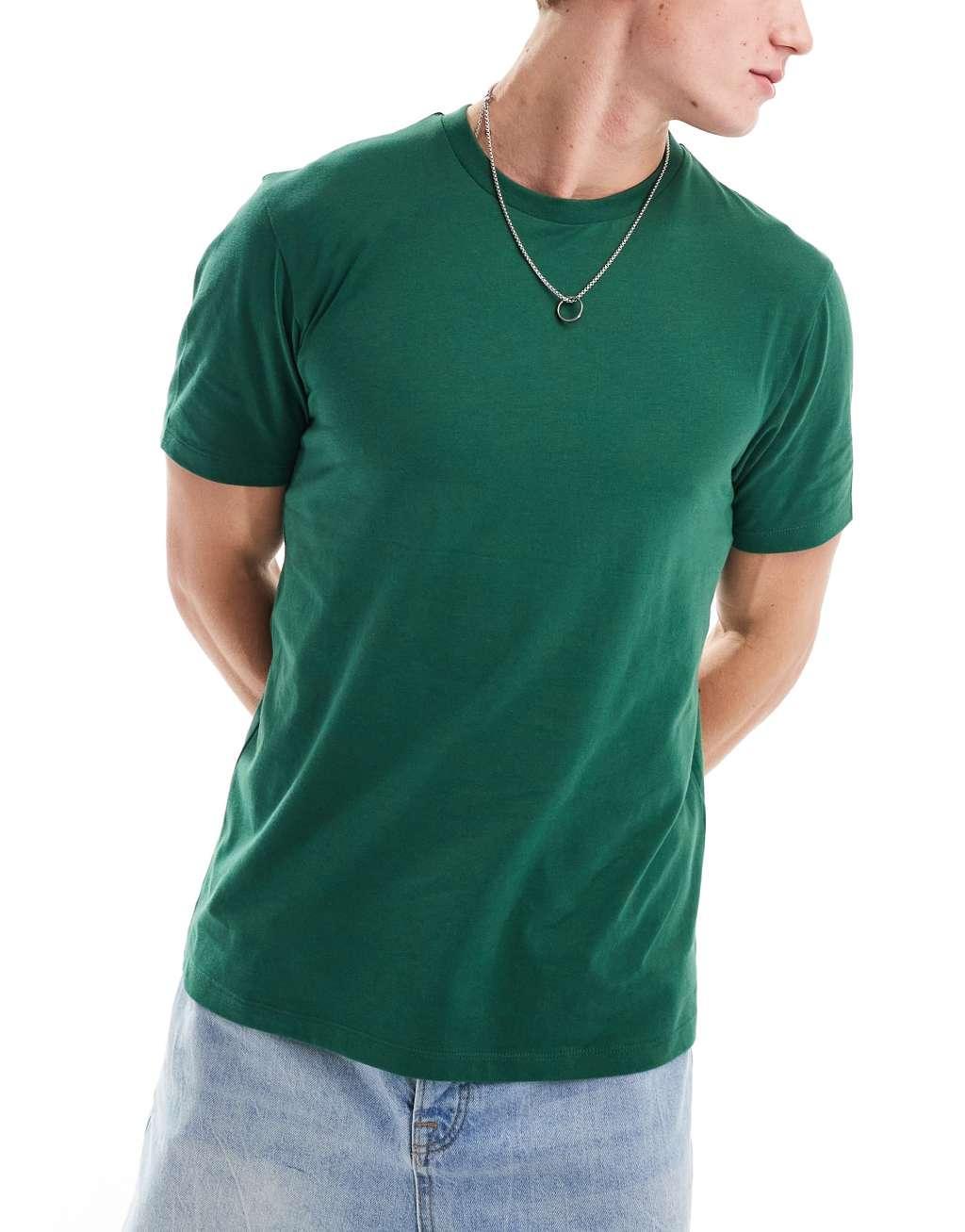 ASOS DESIGN 3 pack crew neck t-shirts in multiple colors Product Image