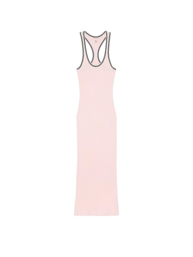 Luxe Cable-Knit Long Slip Dress Product Image