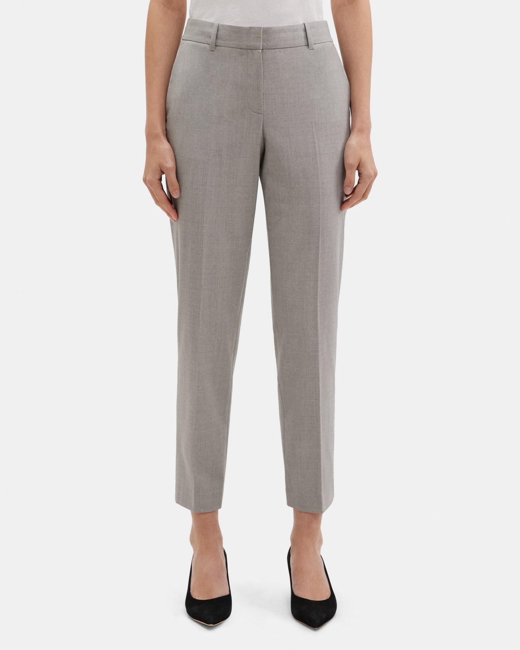 Classic Crop Pant in Stretch Wool Mélange product image