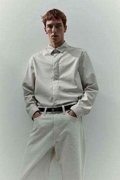 Regular Fit Coated Shirt Product Image