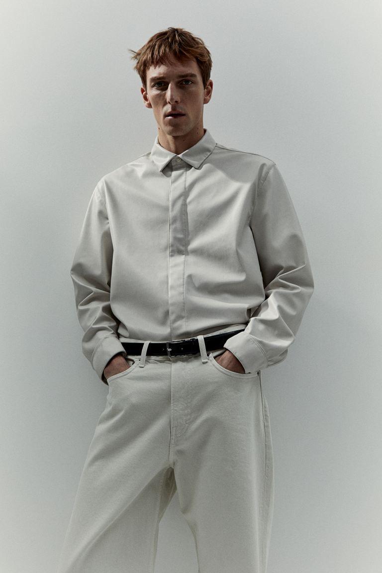 Regular Fit Coated Shirt Product Image