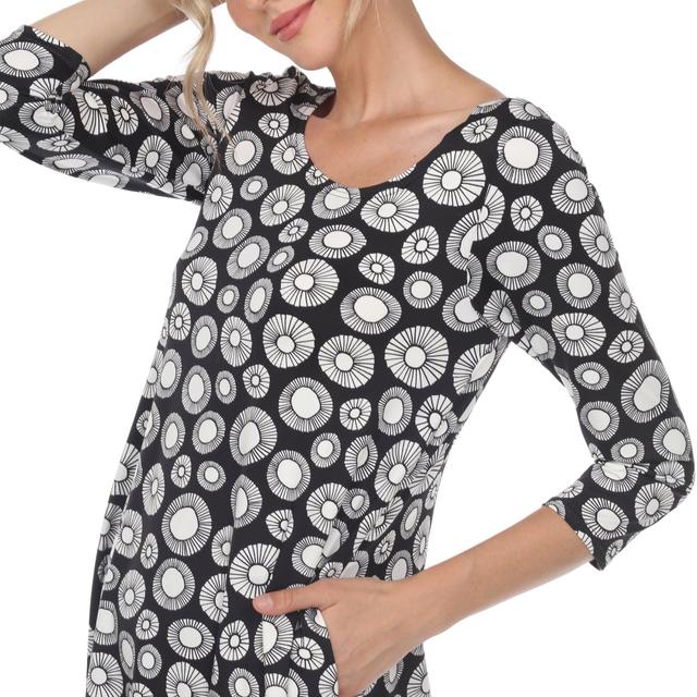 Women's Printed Geometric Circle Tunic Top Product Image