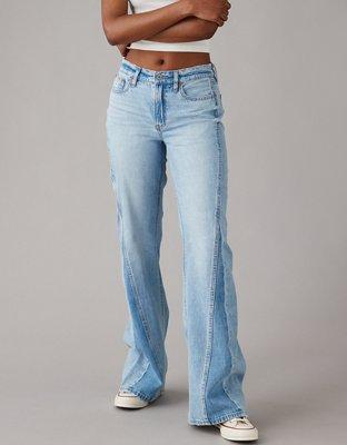 AE Strigid Low-Rise Baggy Flare Jean Product Image