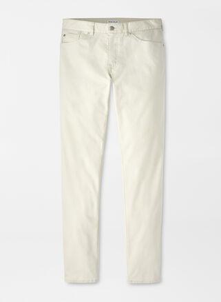 Peter Millar Mens Crown Comfort Five-Pocket Pant | Color: Stone | Size: 40 Product Image