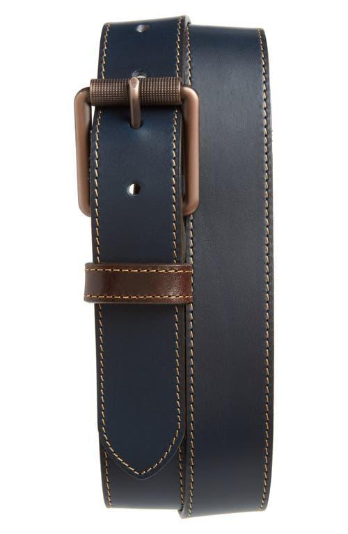 Johnston & Murphy Contrast Stitch Calfskin Belt Product Image