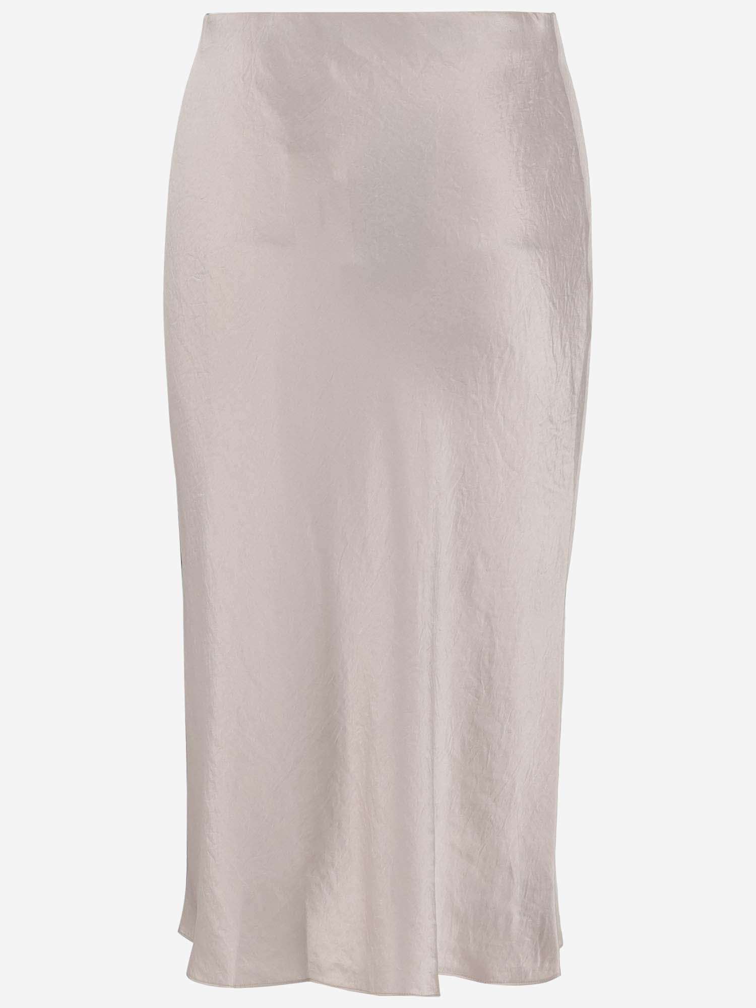 Satin Skirt In Beige Product Image