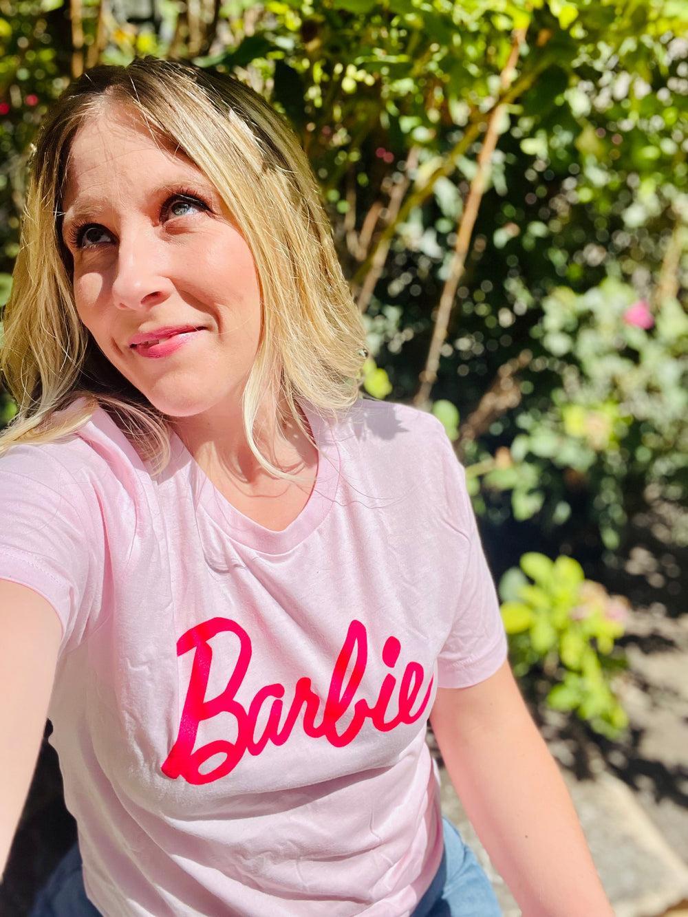 Pink Barbie Graphic Tee Product Image