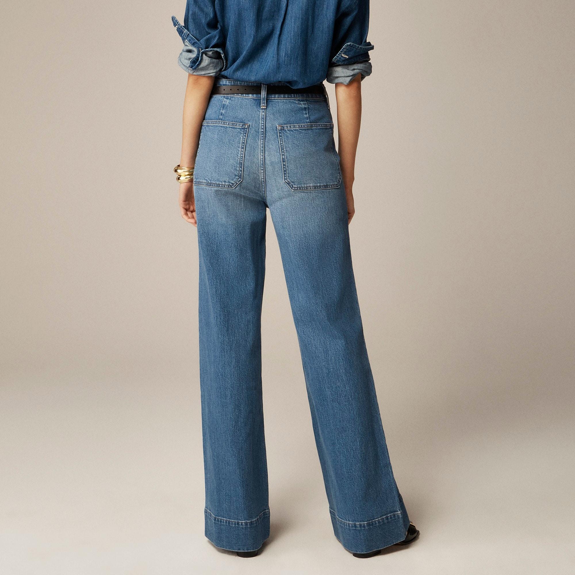 High-rise sailor denim trouser in 1996 semi-stretch Product Image