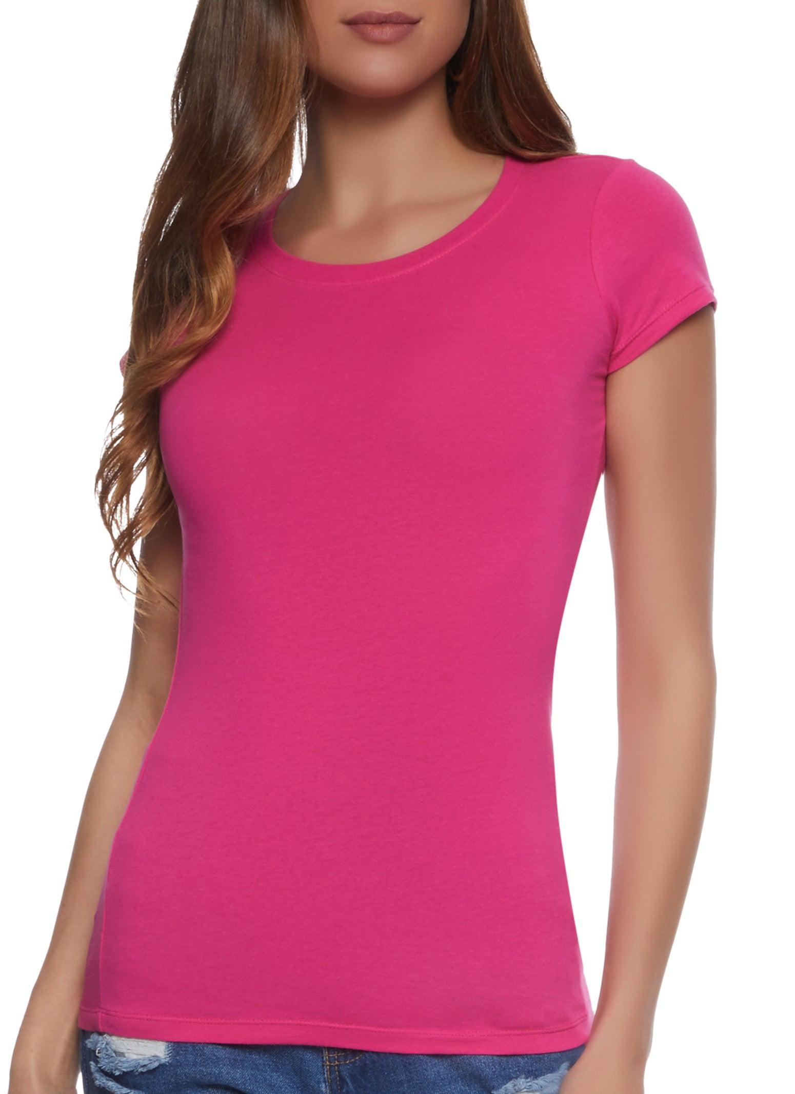 Womens Basic Scoop Neck Tee Product Image