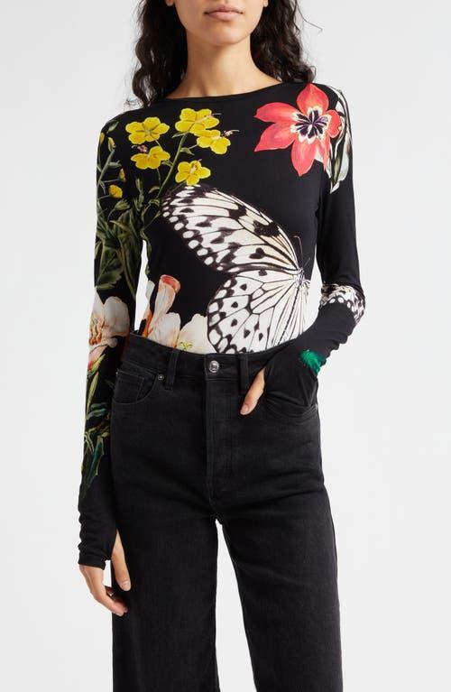 Alice and Olivia Delaina Long Sleeve Top Product Image