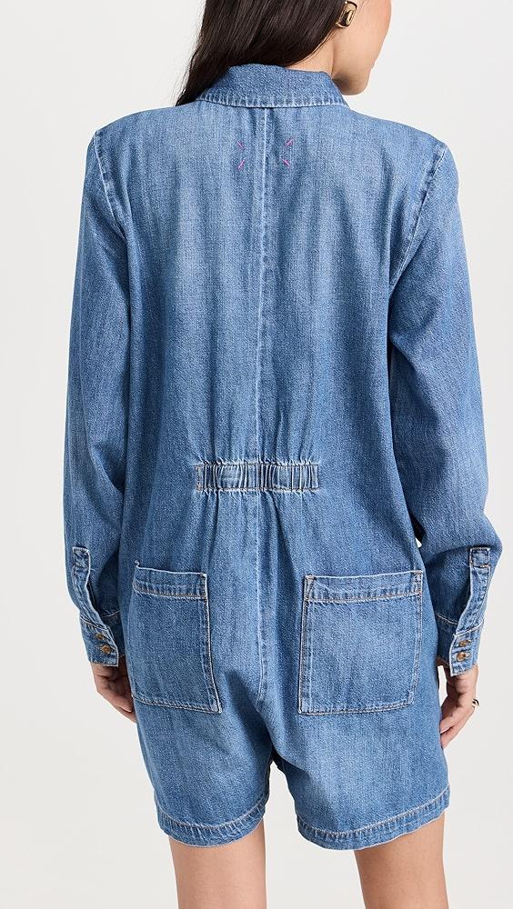 HATCH The Denim Utility Romper | Shopbop Product Image