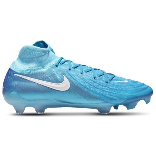 Nike Mens Nike Phantom Luna II Elite FG - Mens Soccer Shoes Blue Fury/White Product Image