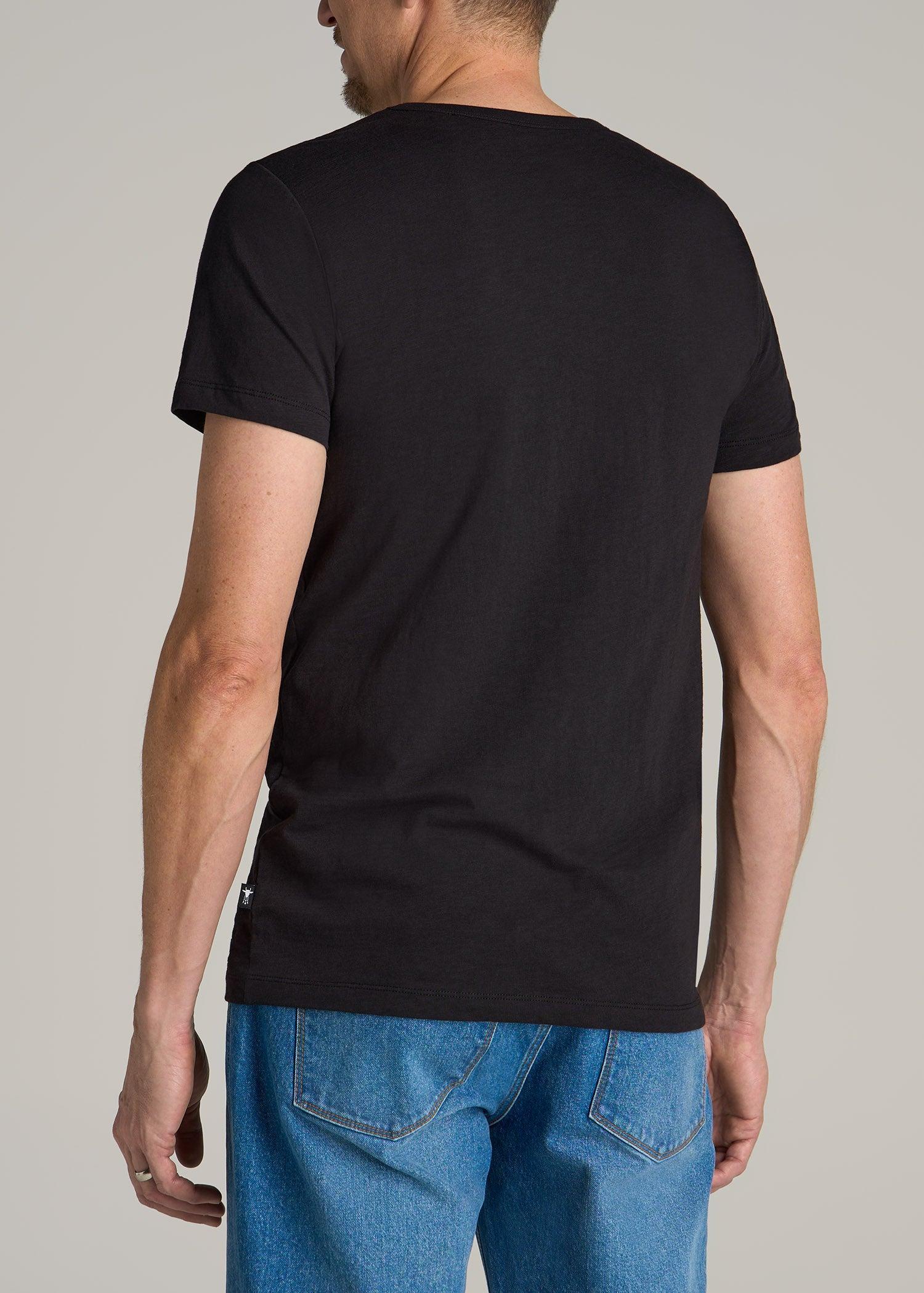 Sunwashed Slub Pocket T-Shirt For Tall Men in Washed Black Product Image