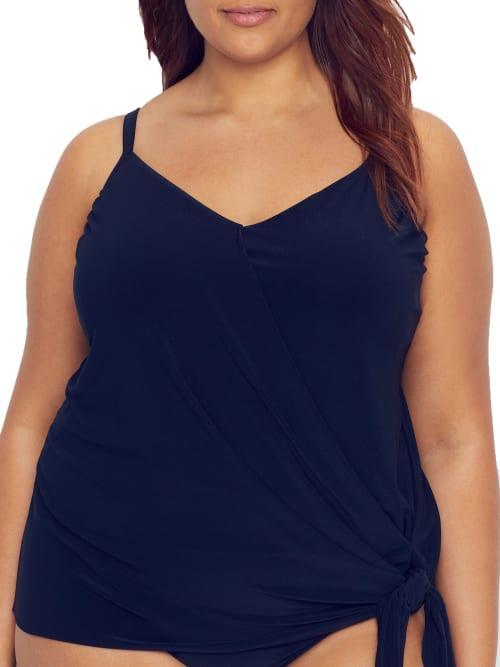 Plus Size Solid Alex Underwire Tankini Top Product Image