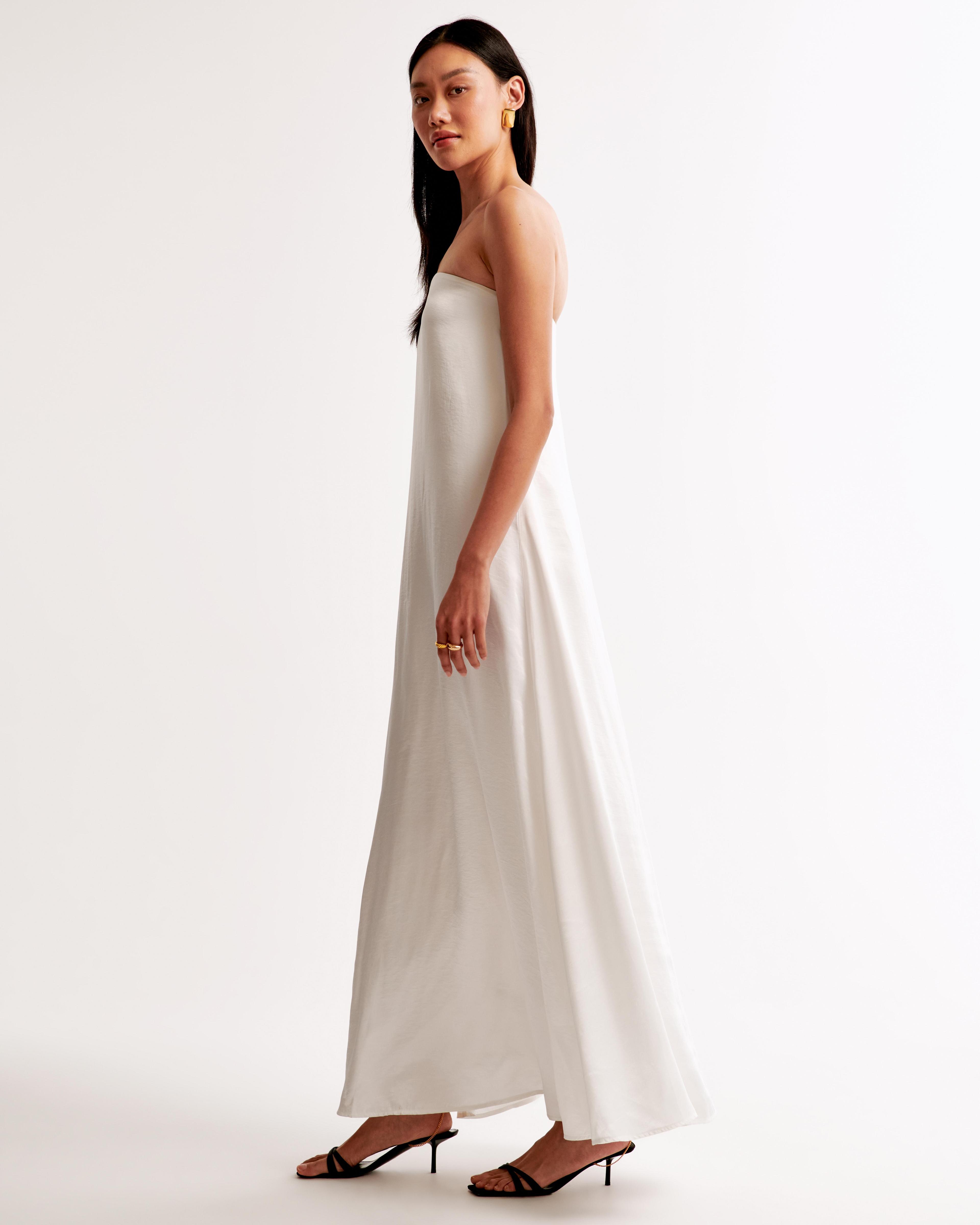 Strapless Trapeze Maxi Dress Product Image