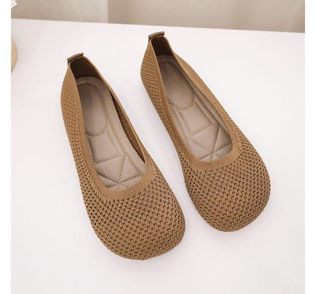 Plain Knit Flats Product Image