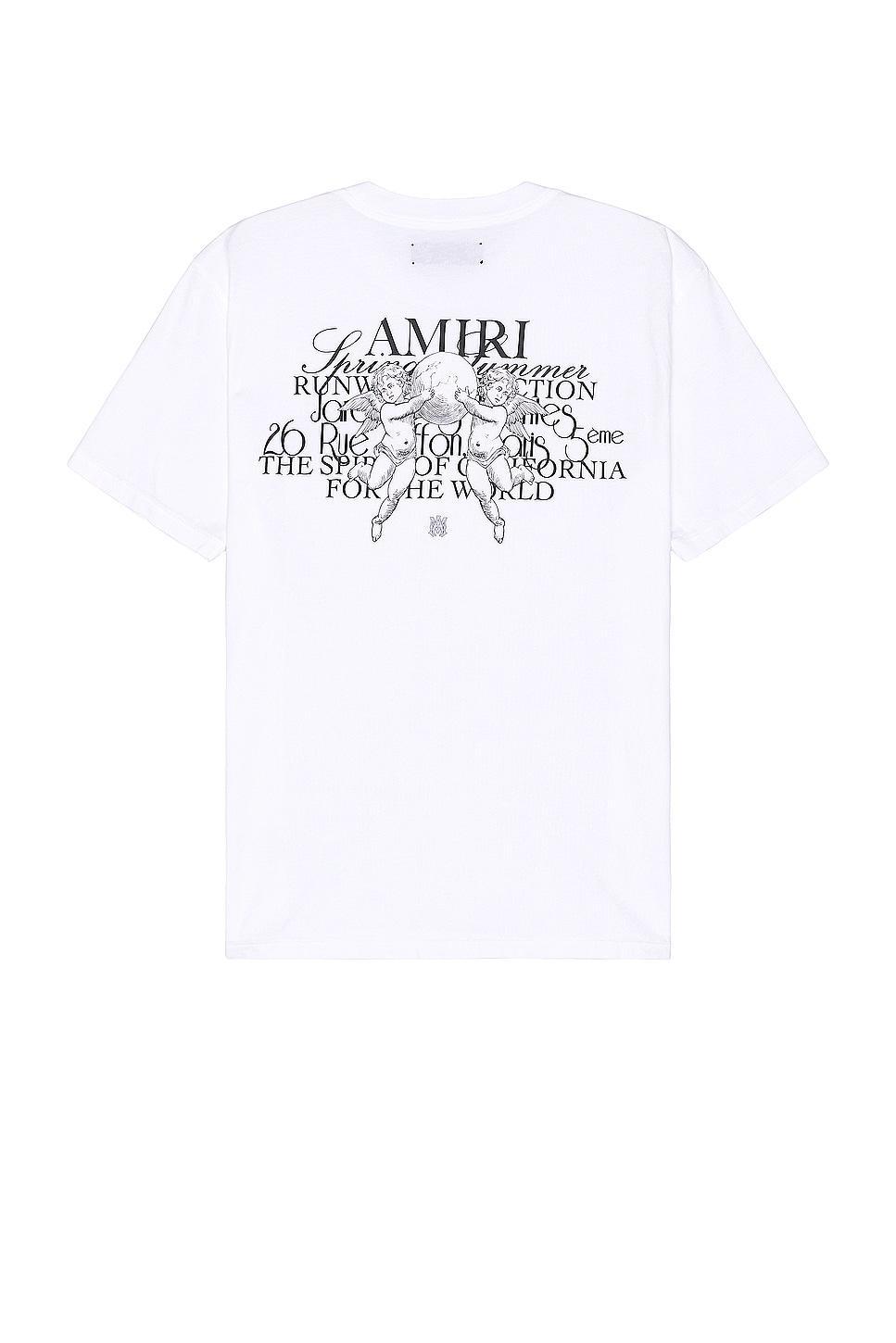 Amiri Cherub Text Tee White. (also in L, M). Product Image