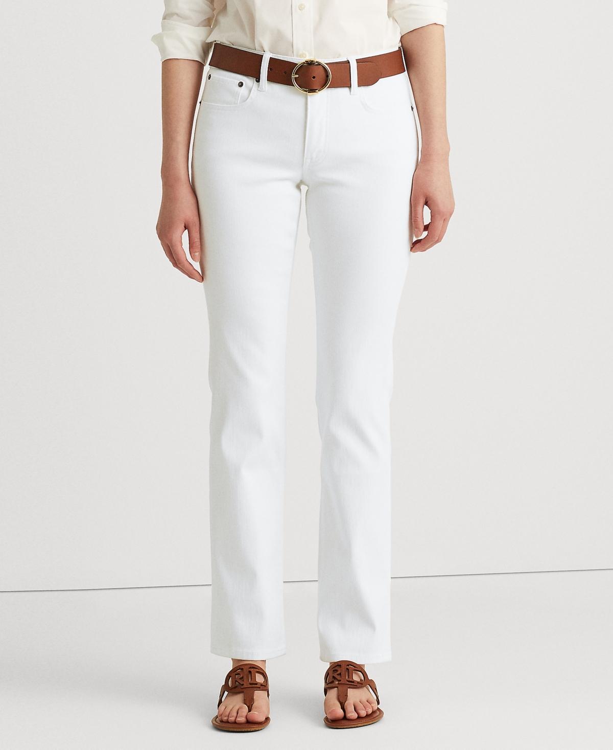 Lauren Ralph Lauren Petite Mid-Rise Straight Jean, Petite & Petite Short Lengths Product Image