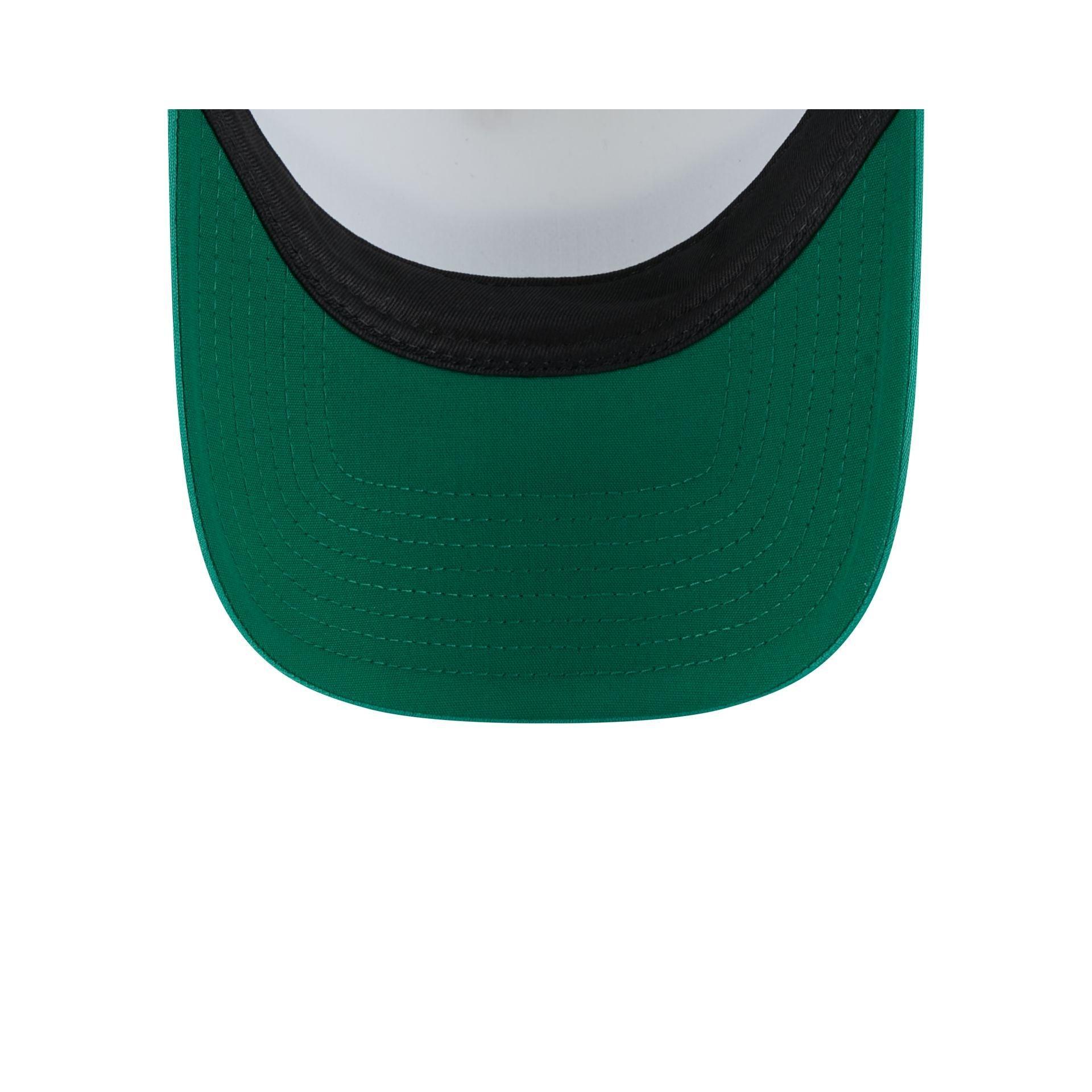 Boston Celtics Color Block 9FORTY A-Frame Trucker Snapback Hat Male Product Image